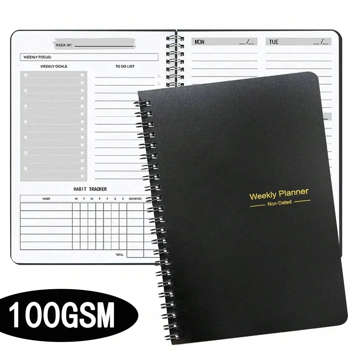 Stationery Office Weekly Planner Notebook