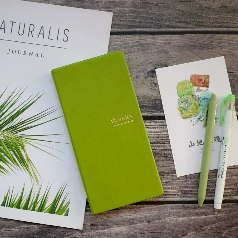 PU Leather Weekly Jounal Notebook