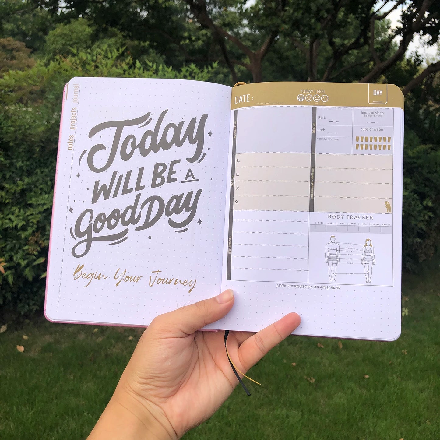 90 Days Fitness Planner Journal Notebook